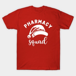 Pharmacy Squad Santa Hat White Text T-Shirt